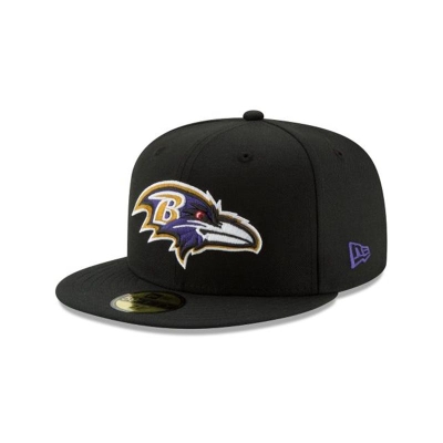Baltimore Ravens Gorra | New Era NFL 59fifty Fitted Cap Mexico - Negros